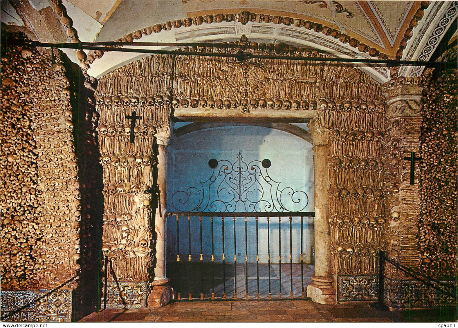 CPM Evora Portugal St Francis church Bones chapel XVIth cnetury