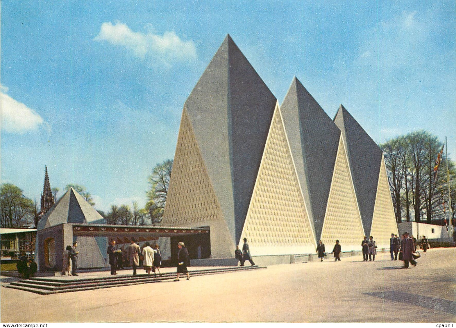 CPM Exposition Universelle de Bruxelles Pavillon