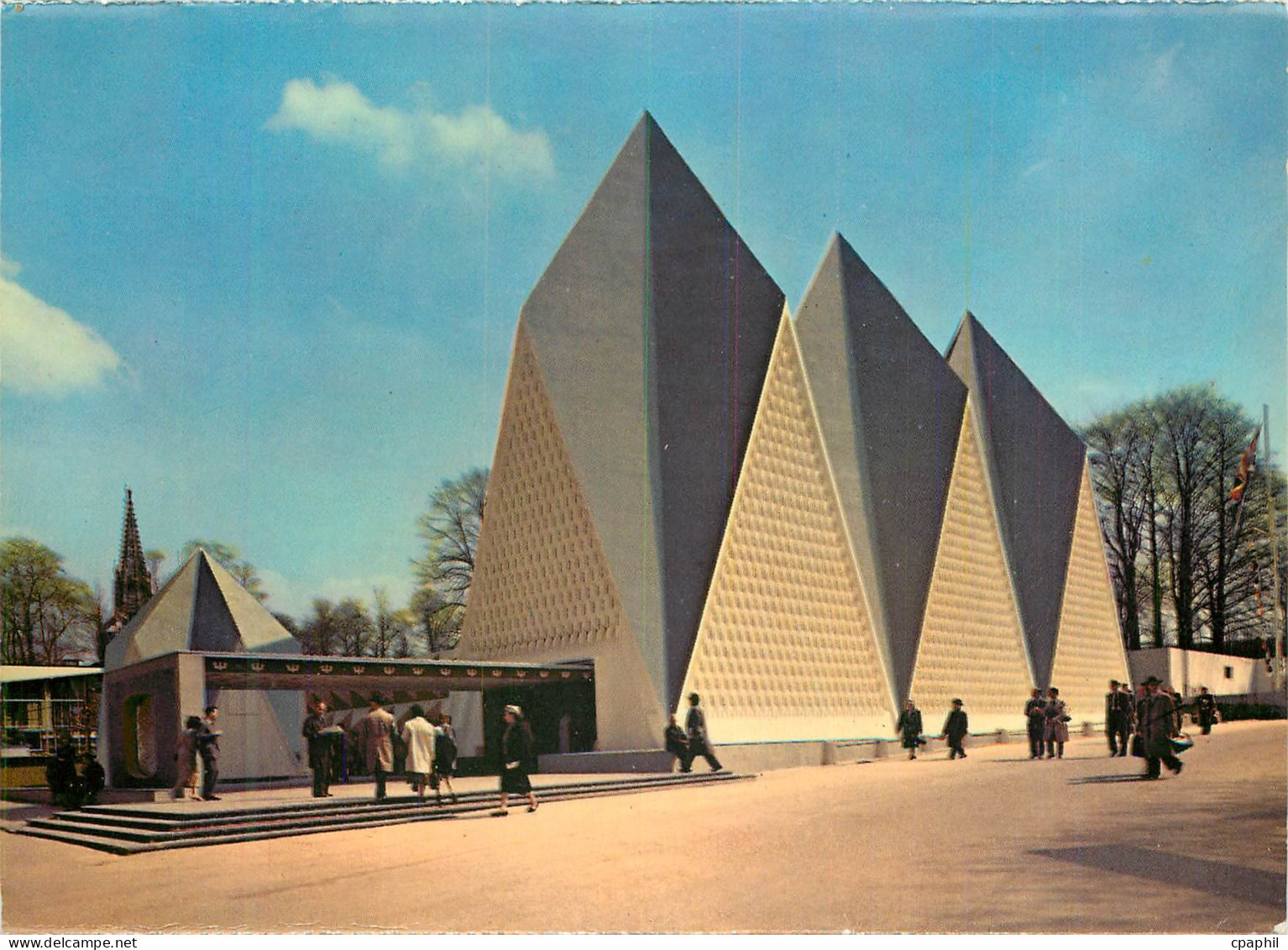 CPM Exposition Universelle de Bruxelles Pavillon de la Grande Bretagne