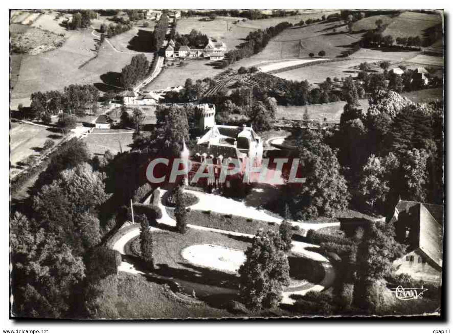 CPM Faverges de la Tour Isere Vue aerienne le Chateau