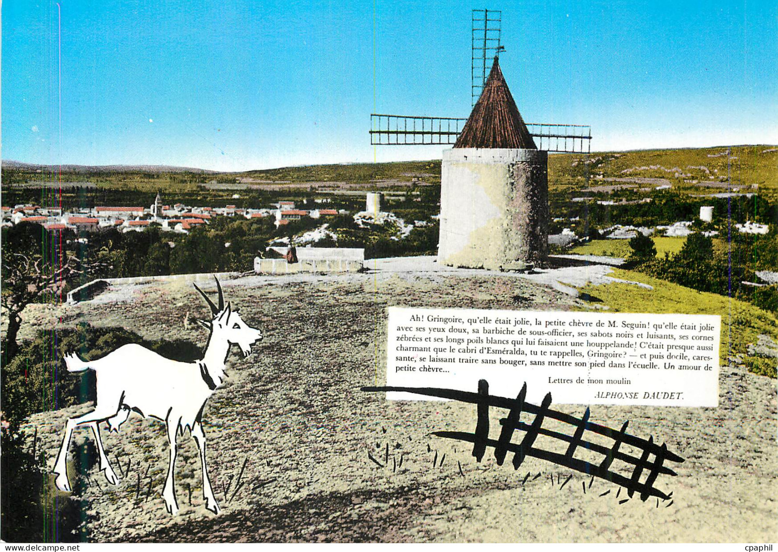 CPM Fontvieille (B du Rh)Paysages de Provence le Moulin d'Alphonse Daudet  Chevre