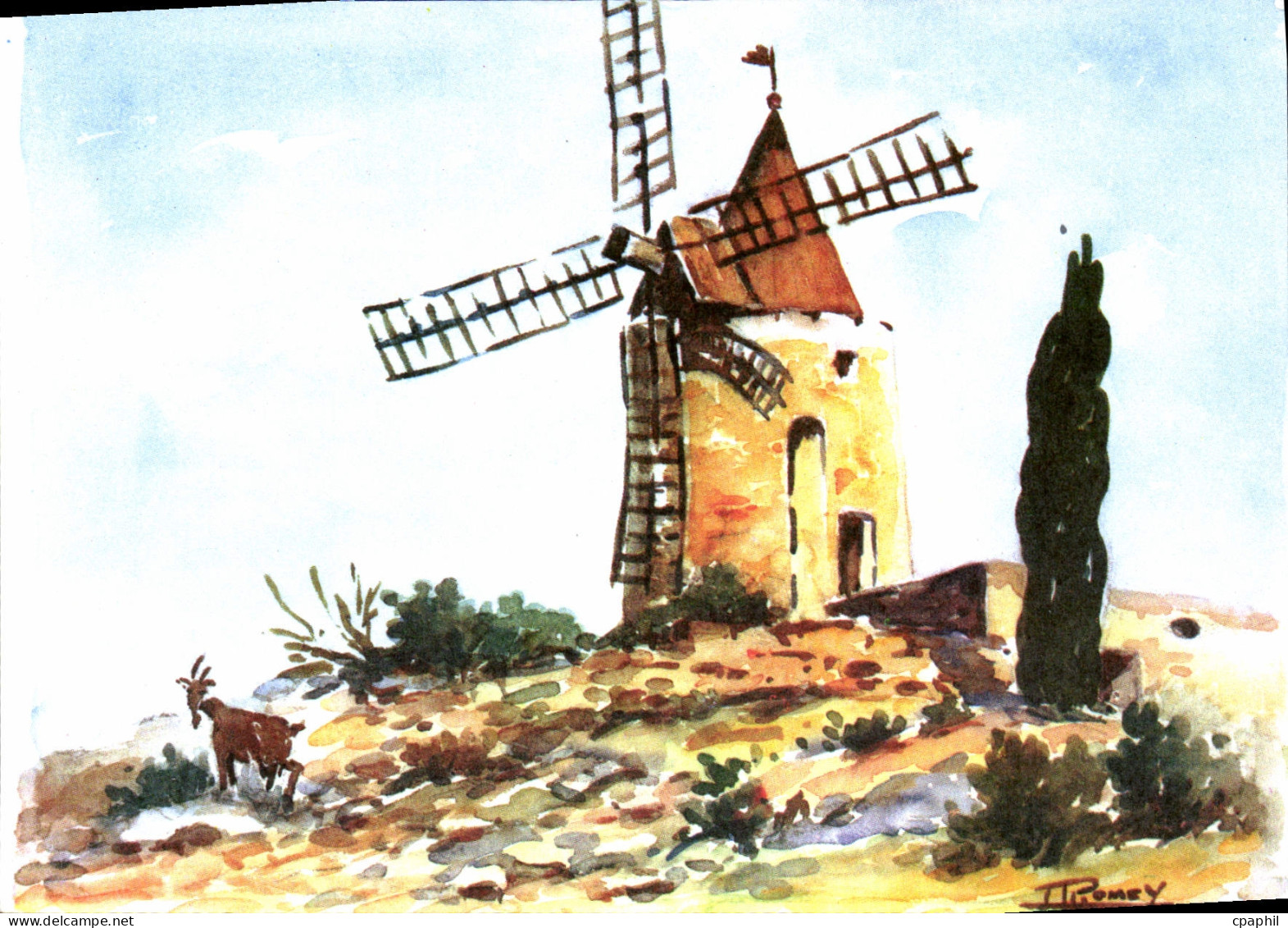 CPM Fontvieille Le Moulin de Daudet
