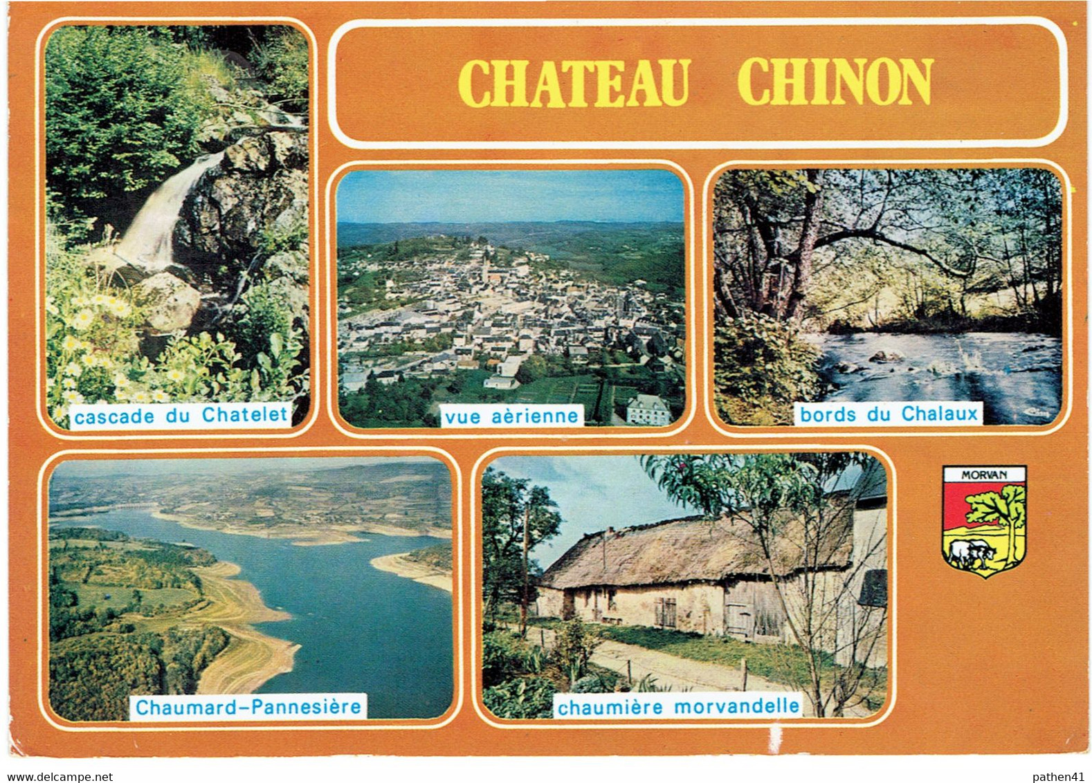 CPM FRANCE 58 NIEVRE CHATEAU-CHINON - Multivues 1988
