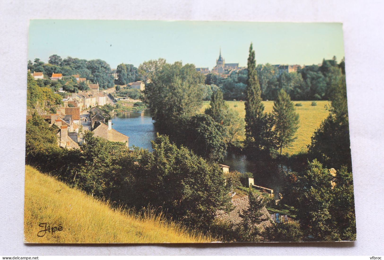 Cpm, Fresnay sur Sarthe, la Sarthe au Bourgneuf, Sarthe 72