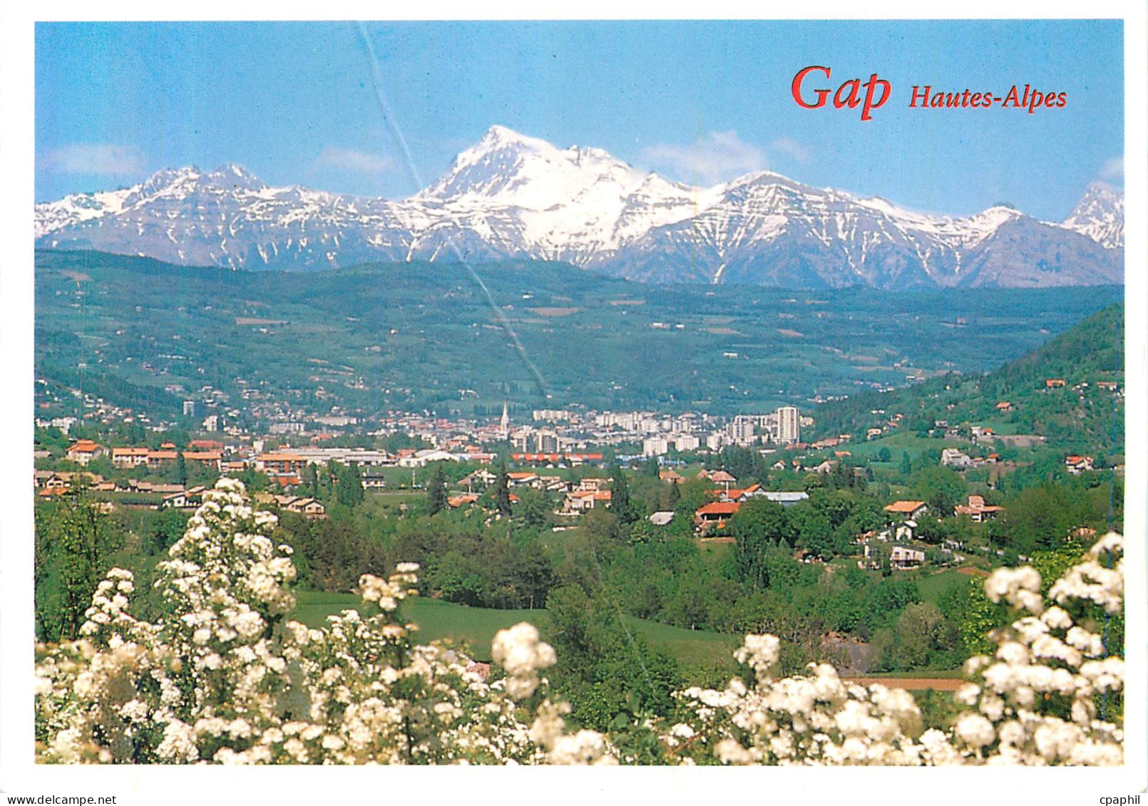 CPM Gap Hautes Alpes Gap au Printemps Pic de Chaillol (alt 3163 m)