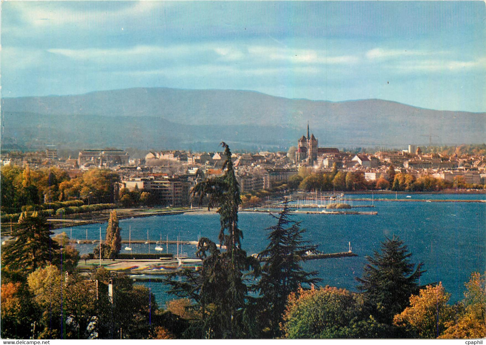 CPM Geneve La ville vue cologny
