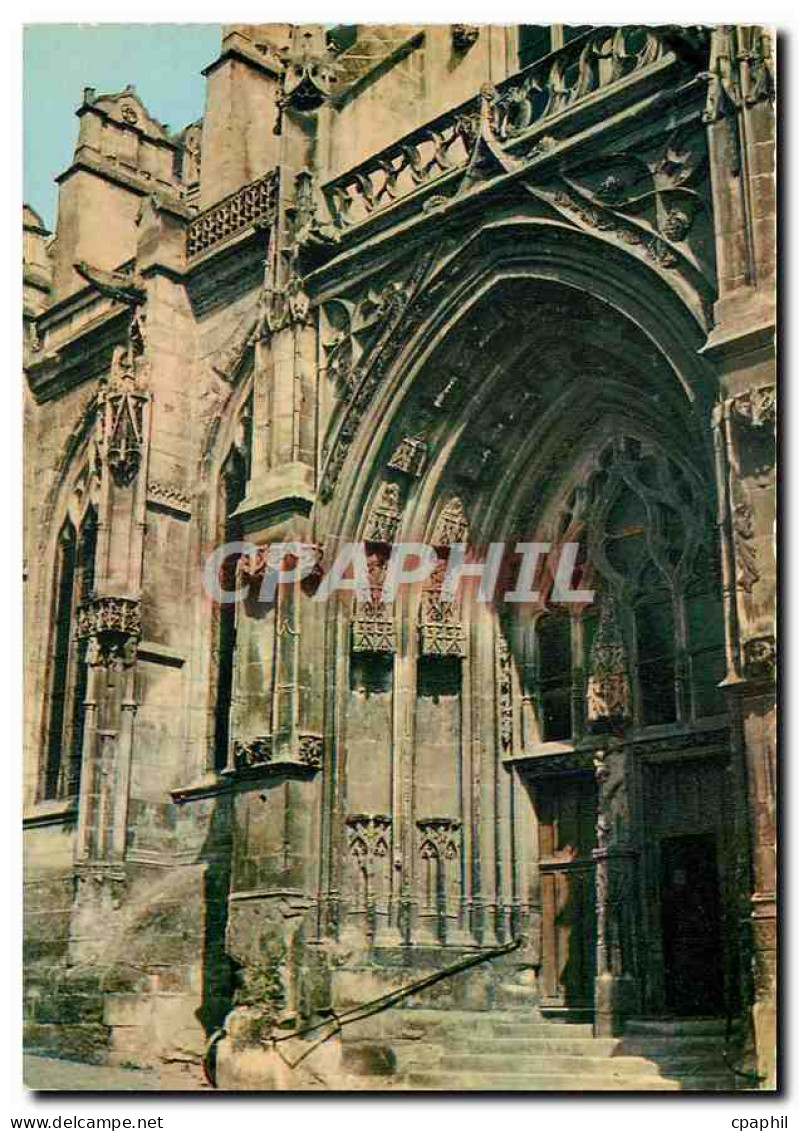 CPM Gisors Eure l'Eglise Le Porche
