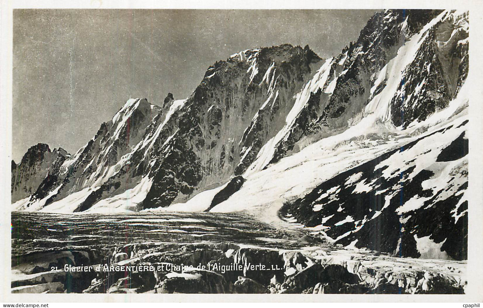 CPM Glacier d'Argentiere et Chaine de l'Aiquilles Verte