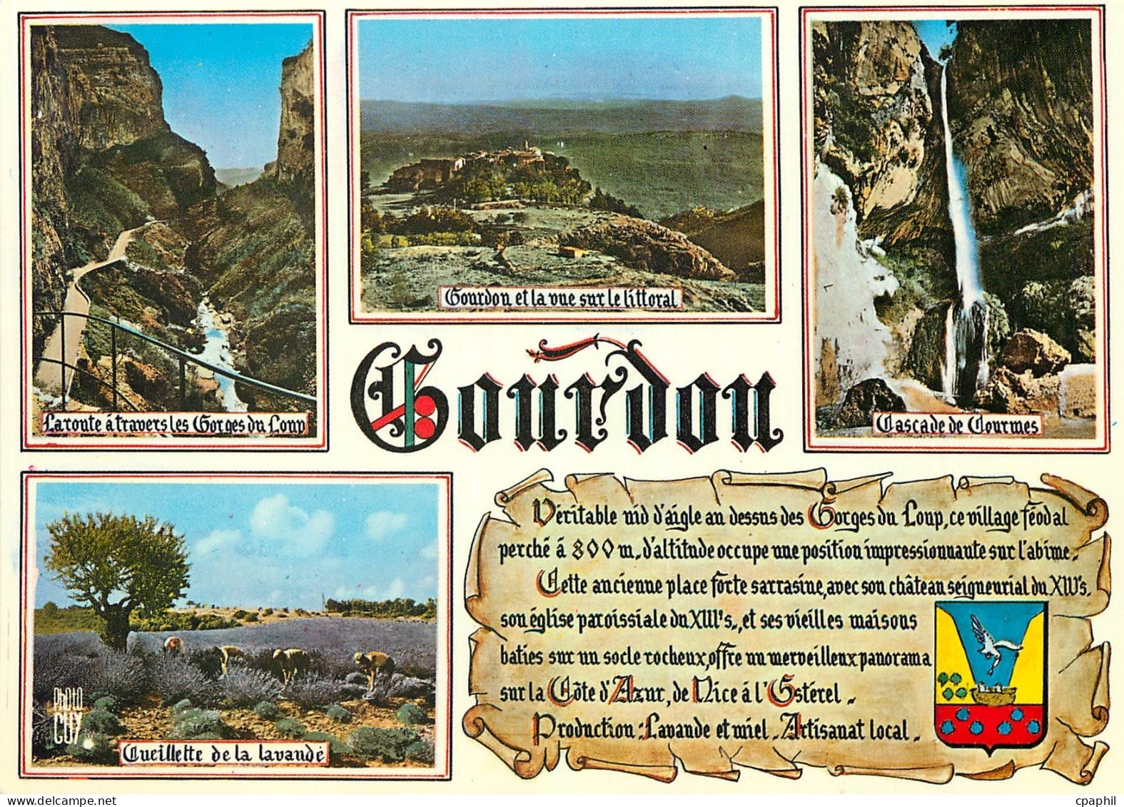 CPM Gourdon Alpes Maritimes
