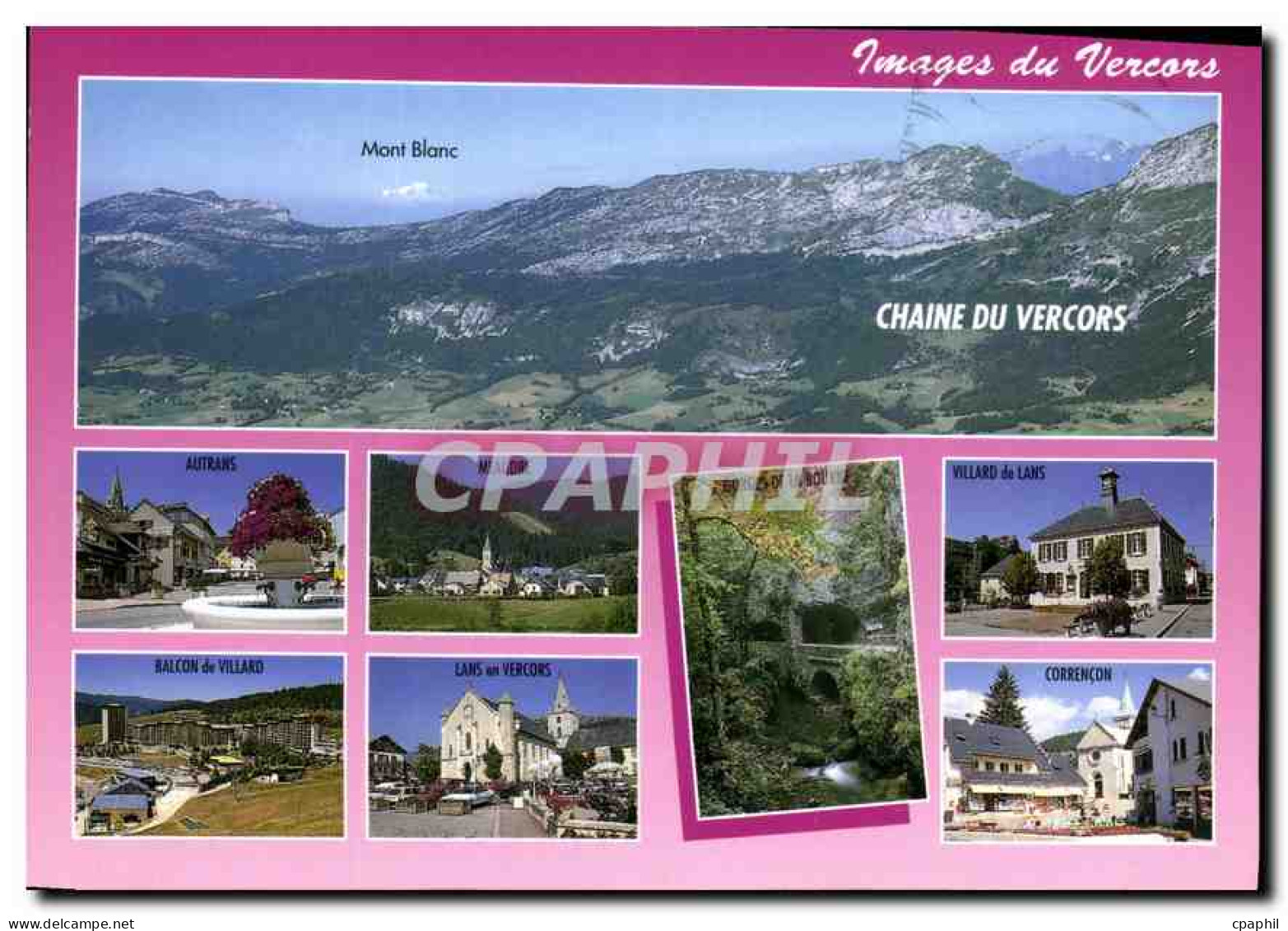 CPM Grands Paysages du Vercors Isere Chaine du Vercors Autrans Meaudre Gorges de la Bourne Balcon de