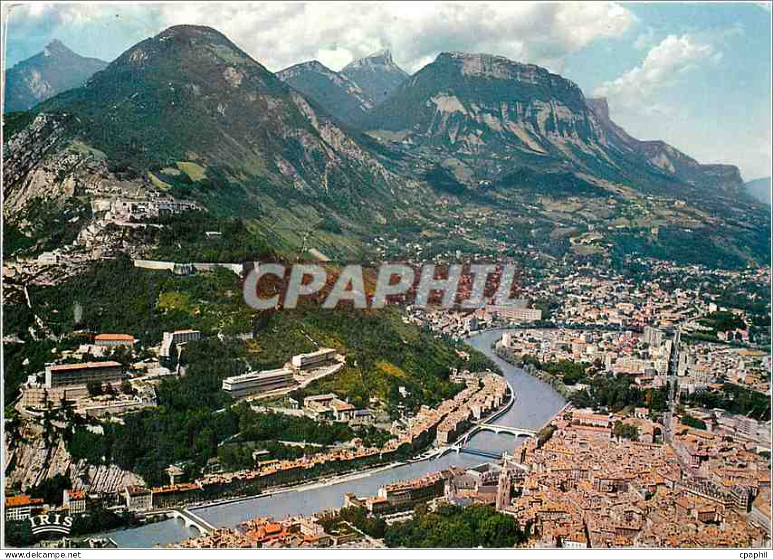 CPM Grenoble Ville olympique Vue aerienne Le Vieux Grenoble