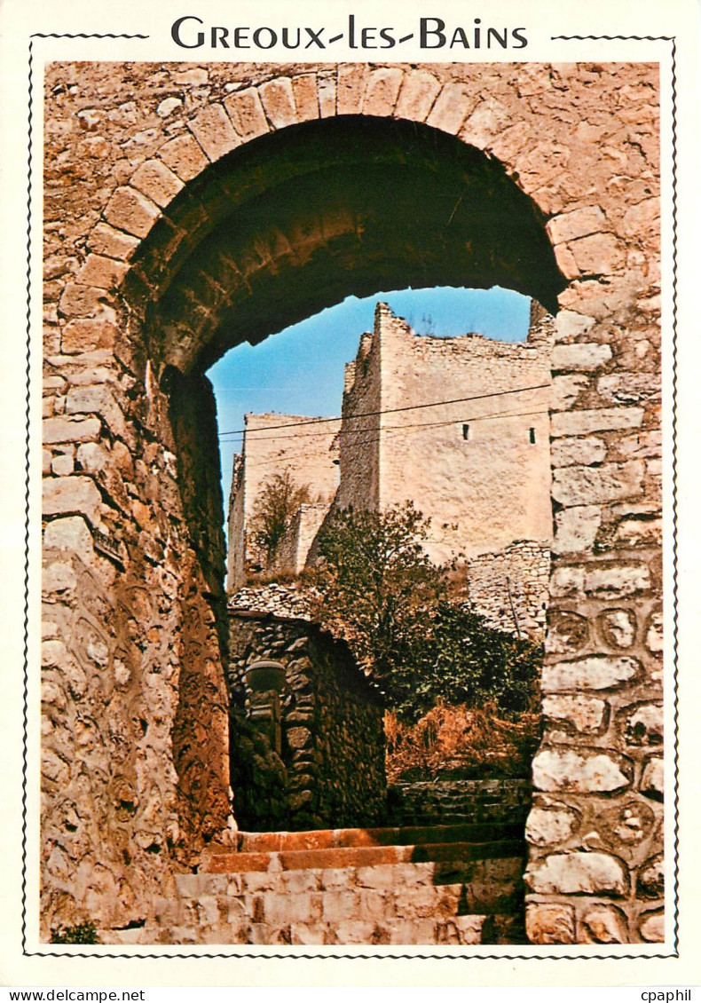 CPM Greoux les Bains Alpes de Haute Provence Ruines du Vieux Chateau