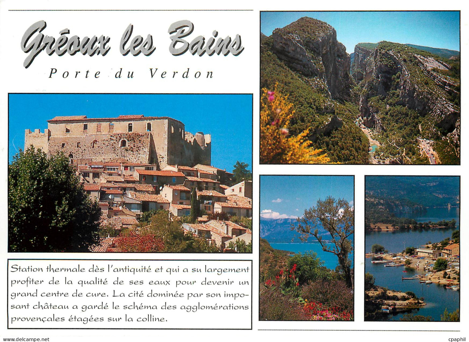 CPM Greoux les Bains Porte du Verdon