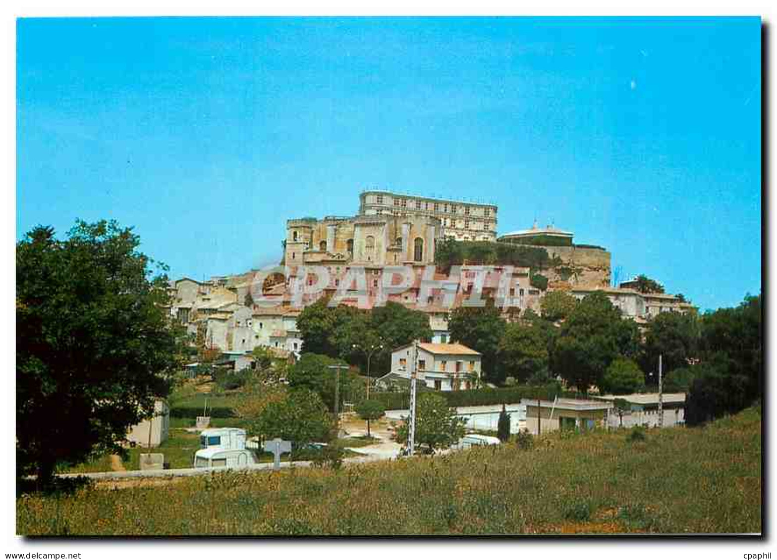 CPM Grignan (Drome) Vue generale chateau de la Marquise de Sevigne