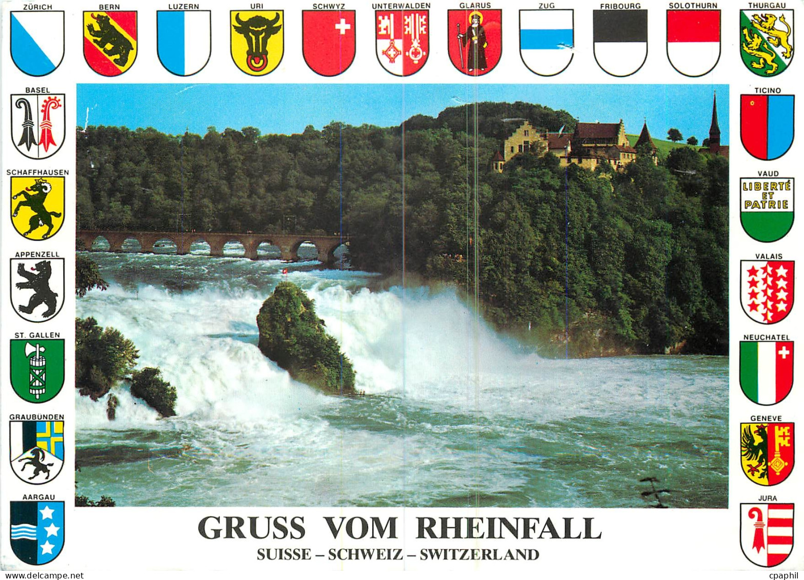 CPM Gruss vom Rheinfall Schweiz
