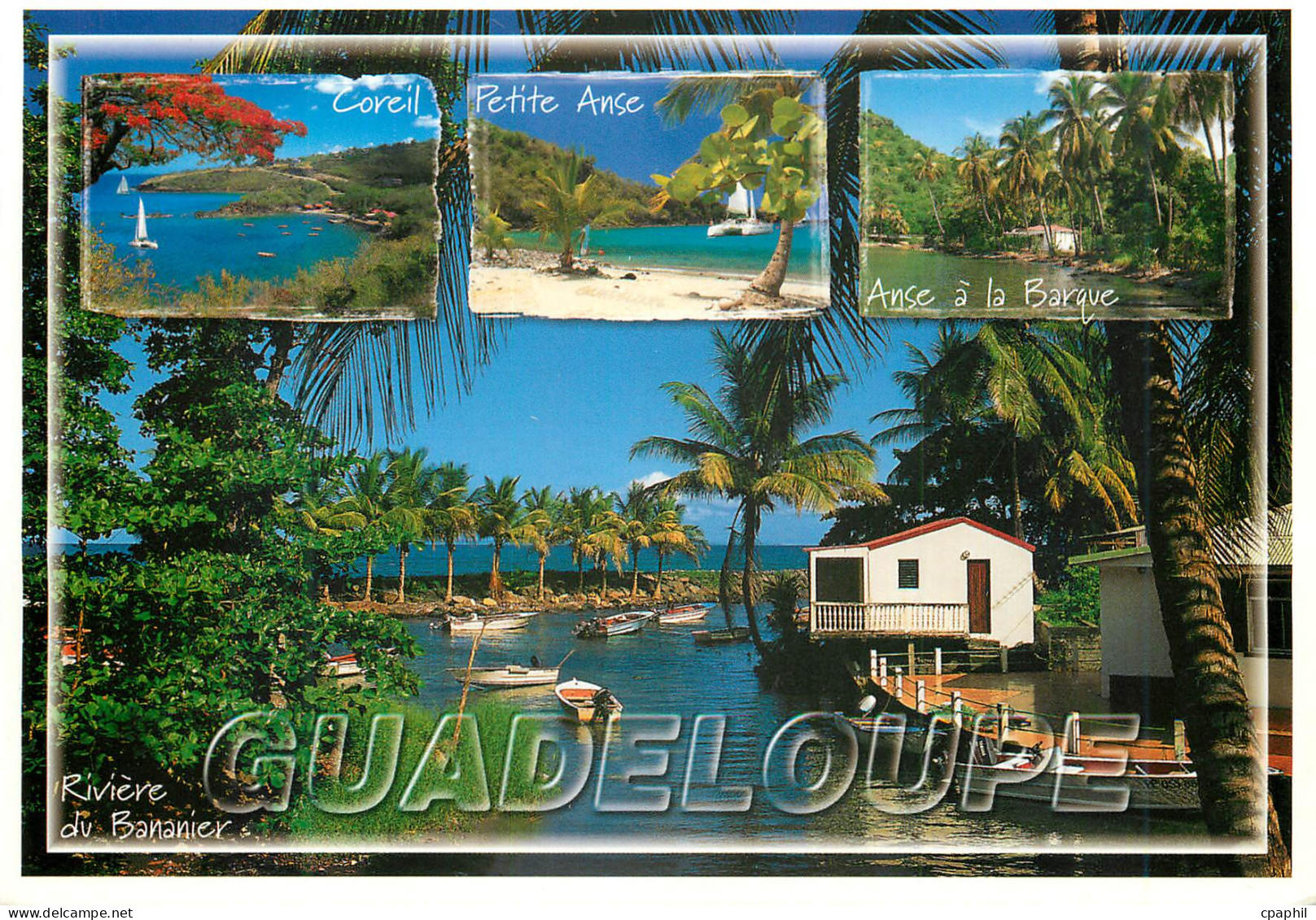 CPM Guadeloupe Riviere du Bananier Coreil Petite Anse Anse a la Barque
