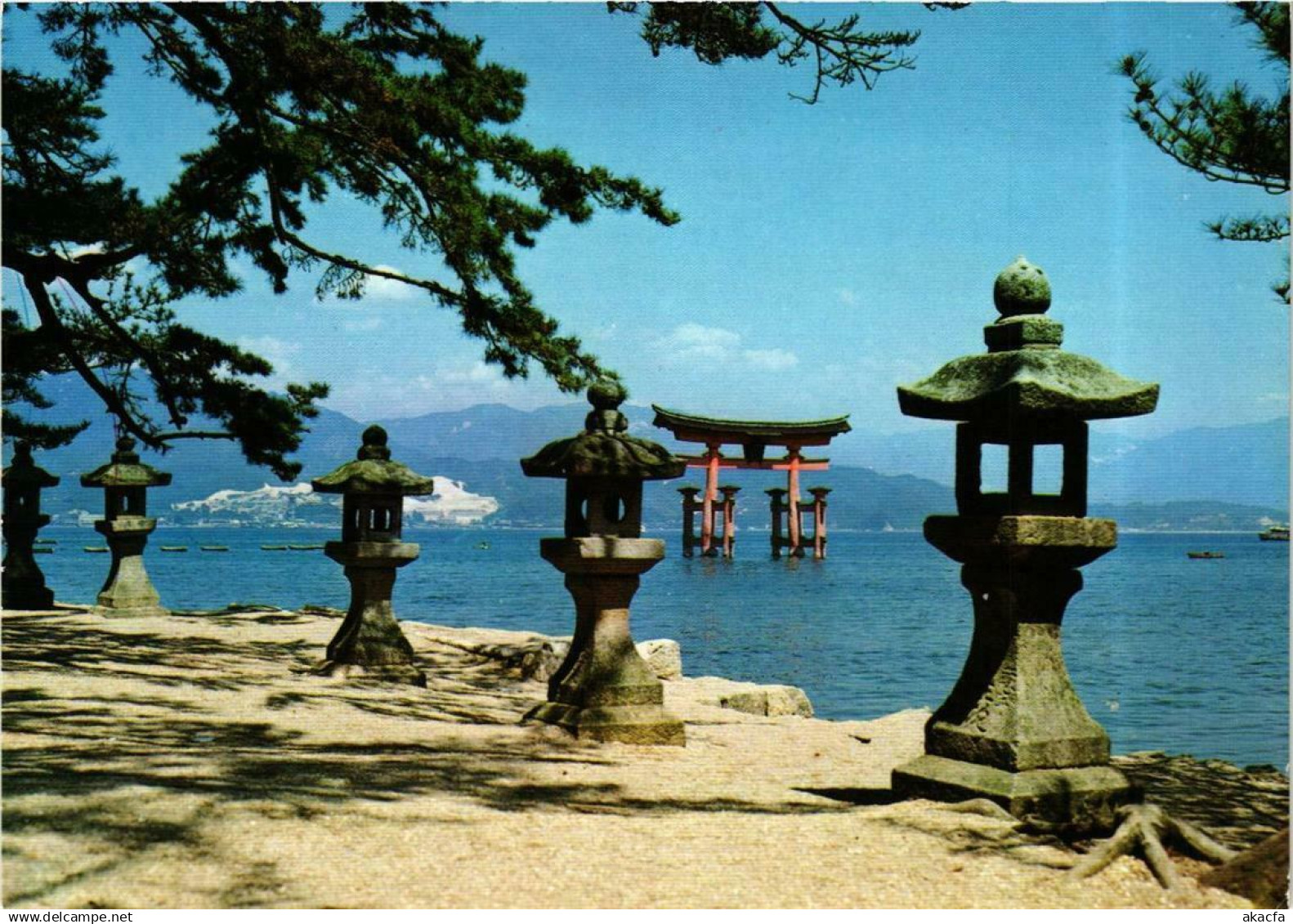 CPM HIROSHIMA Miyajima red torii gate JAPAN (677477)