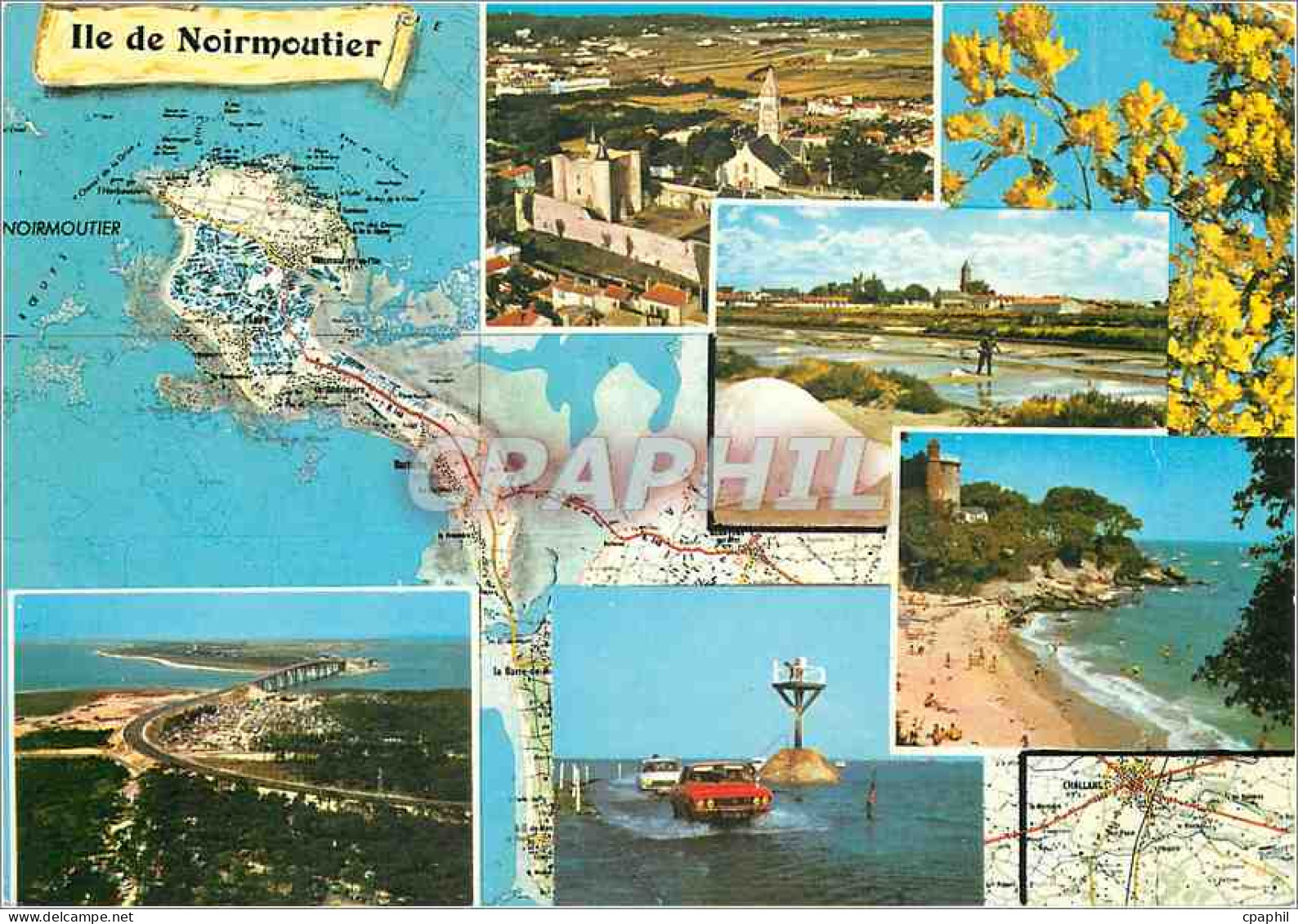 CPM Ile de Noirmoutier (Vendee) (Carte I G N)