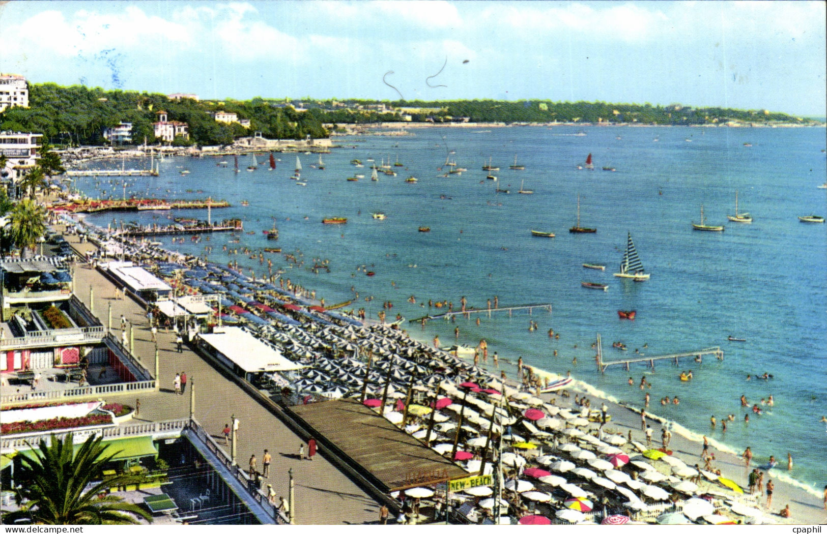 CPM Juan les Pins La plage