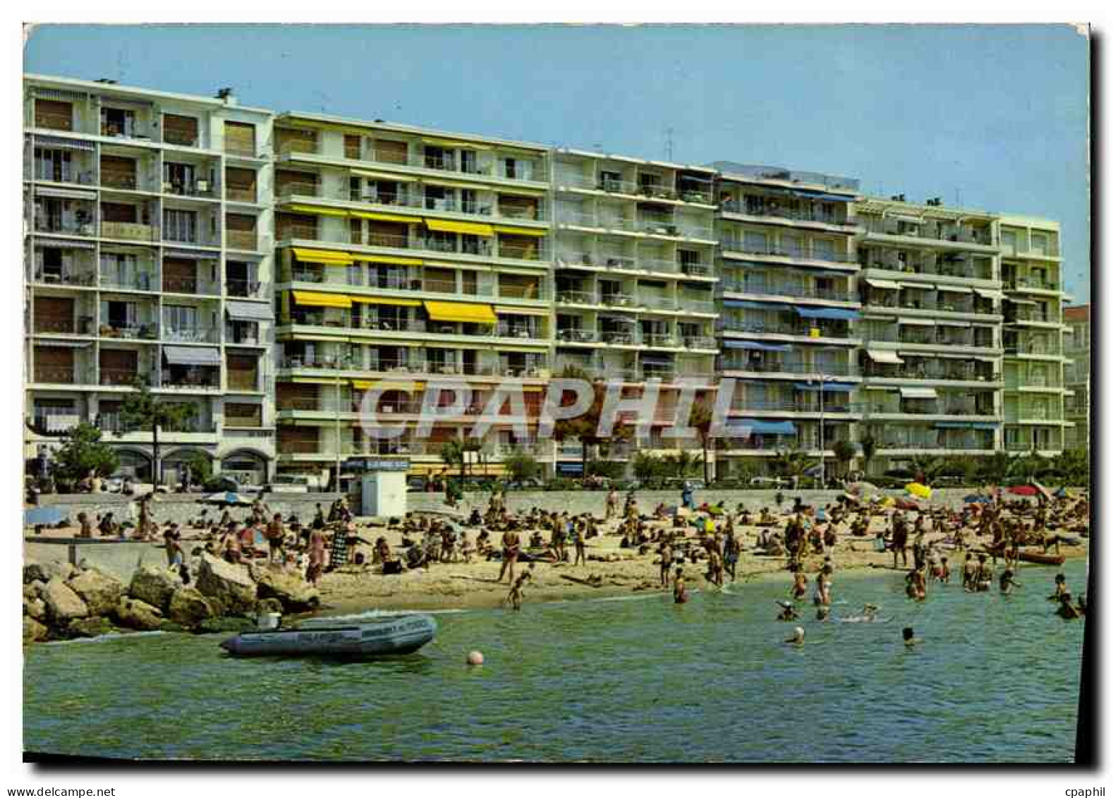 CPM Juan les Pins La plage et la Promenade