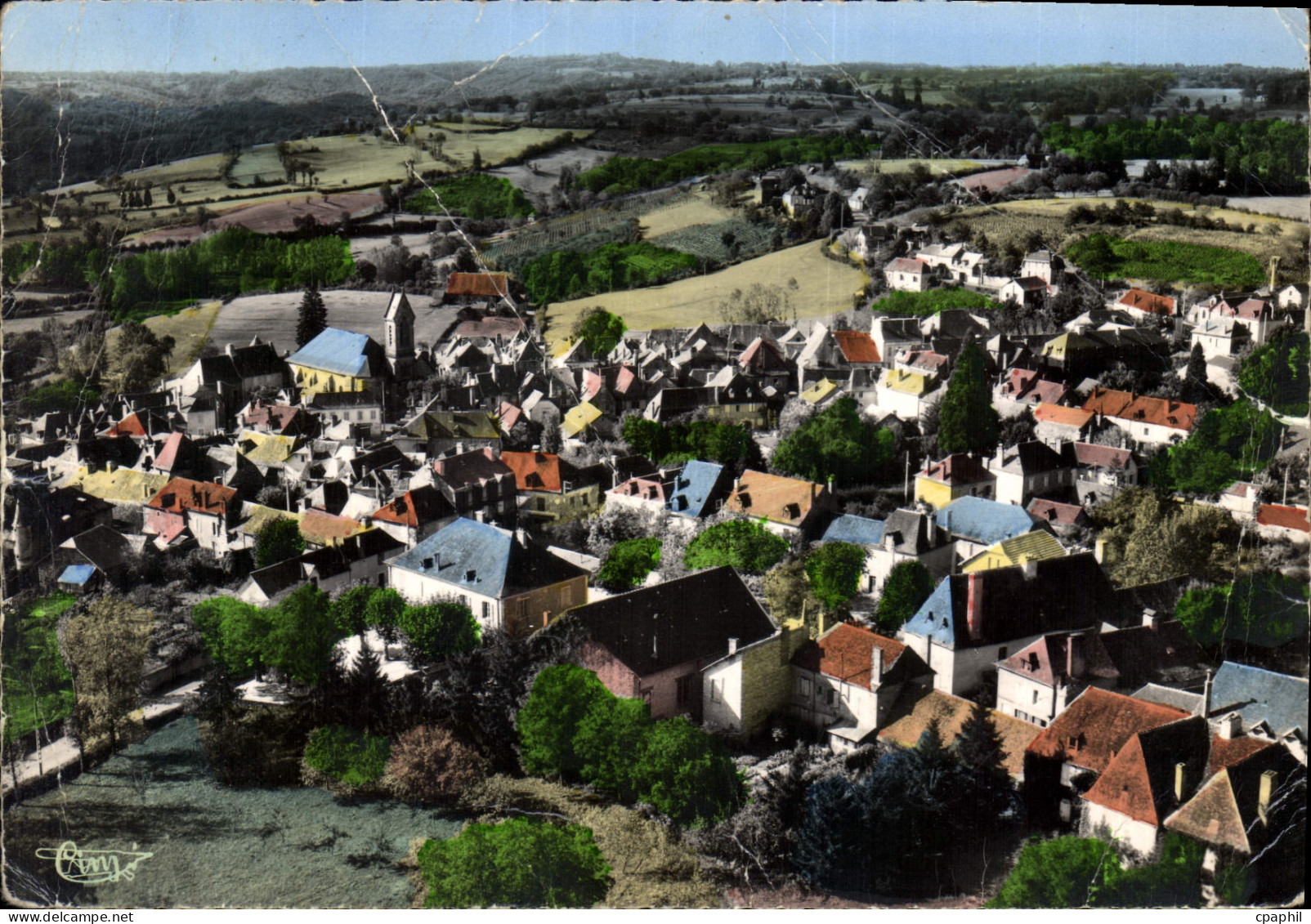 CPM Juillac Correze Vue aerienne