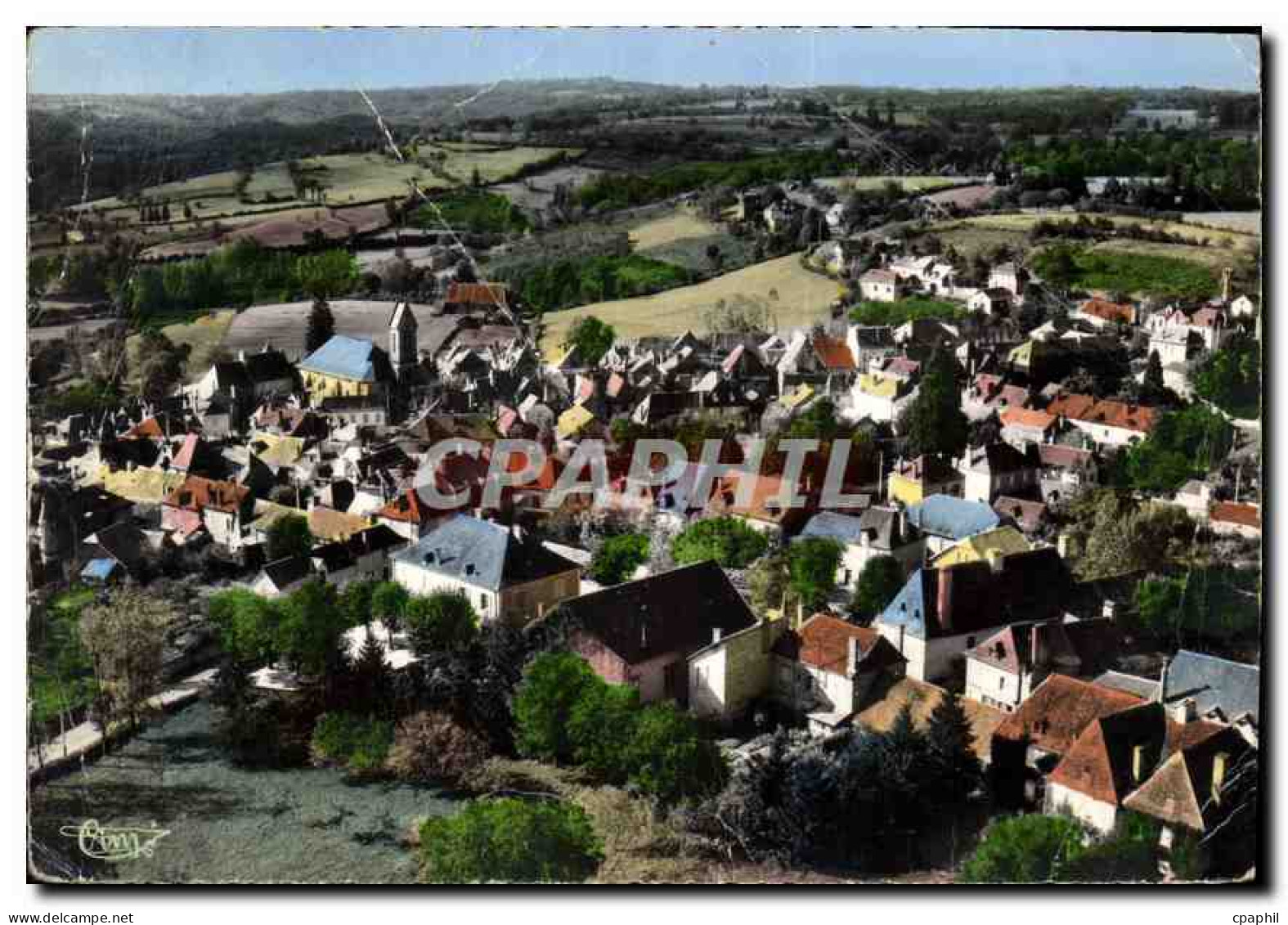 CPM Juillac Correze Vue aerienne
