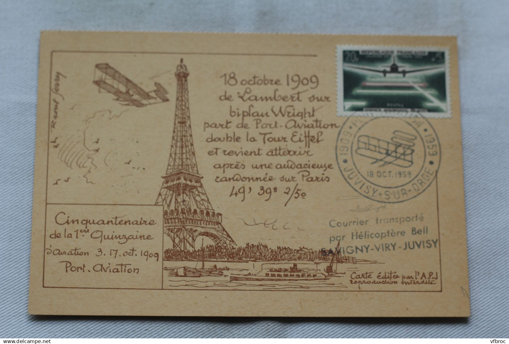 Cpm, Juvisy sur Orge, port aviation 1909, Essonne 91