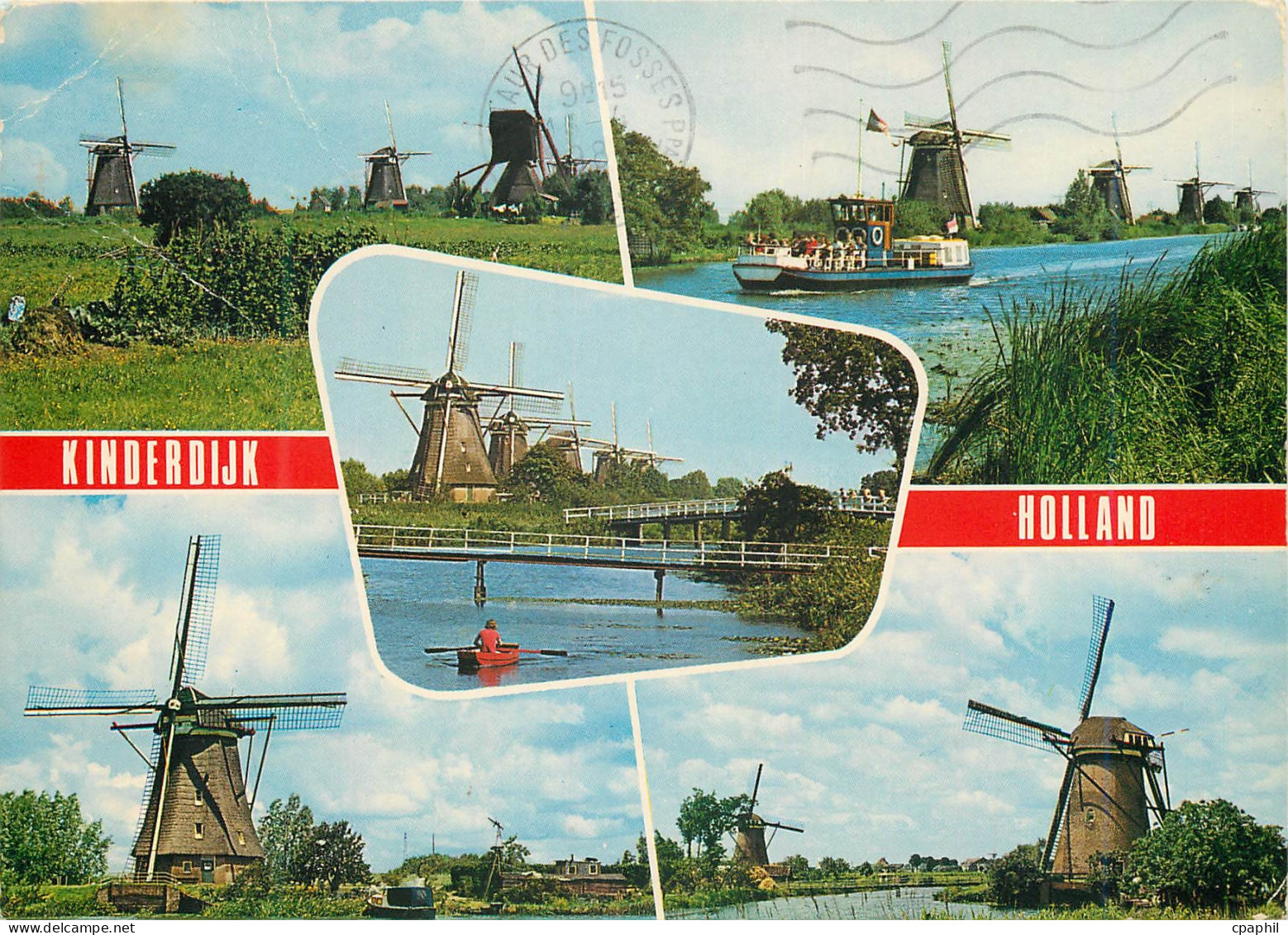 CPM Kinderdijk Holland Moulin a vent