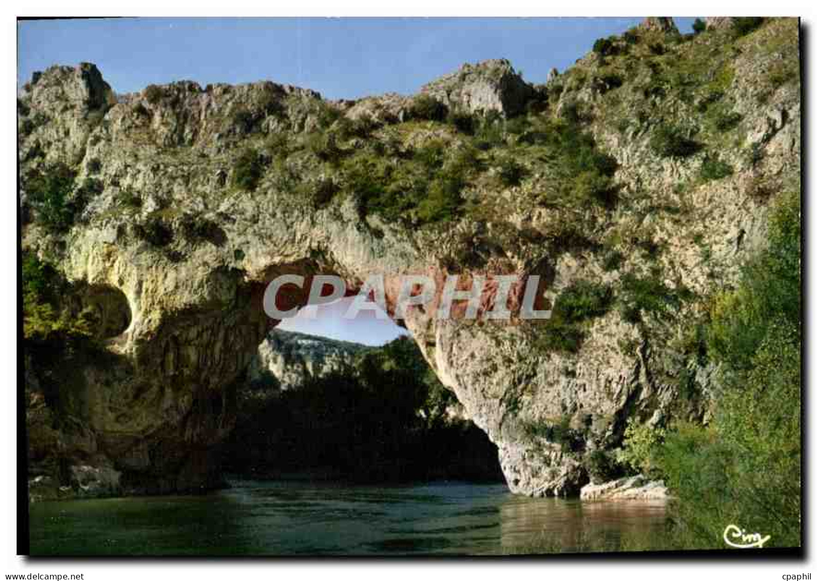 CPM L'Ardeche Touristique Vallon Pont d'Arc Pont sur l'Ardeche