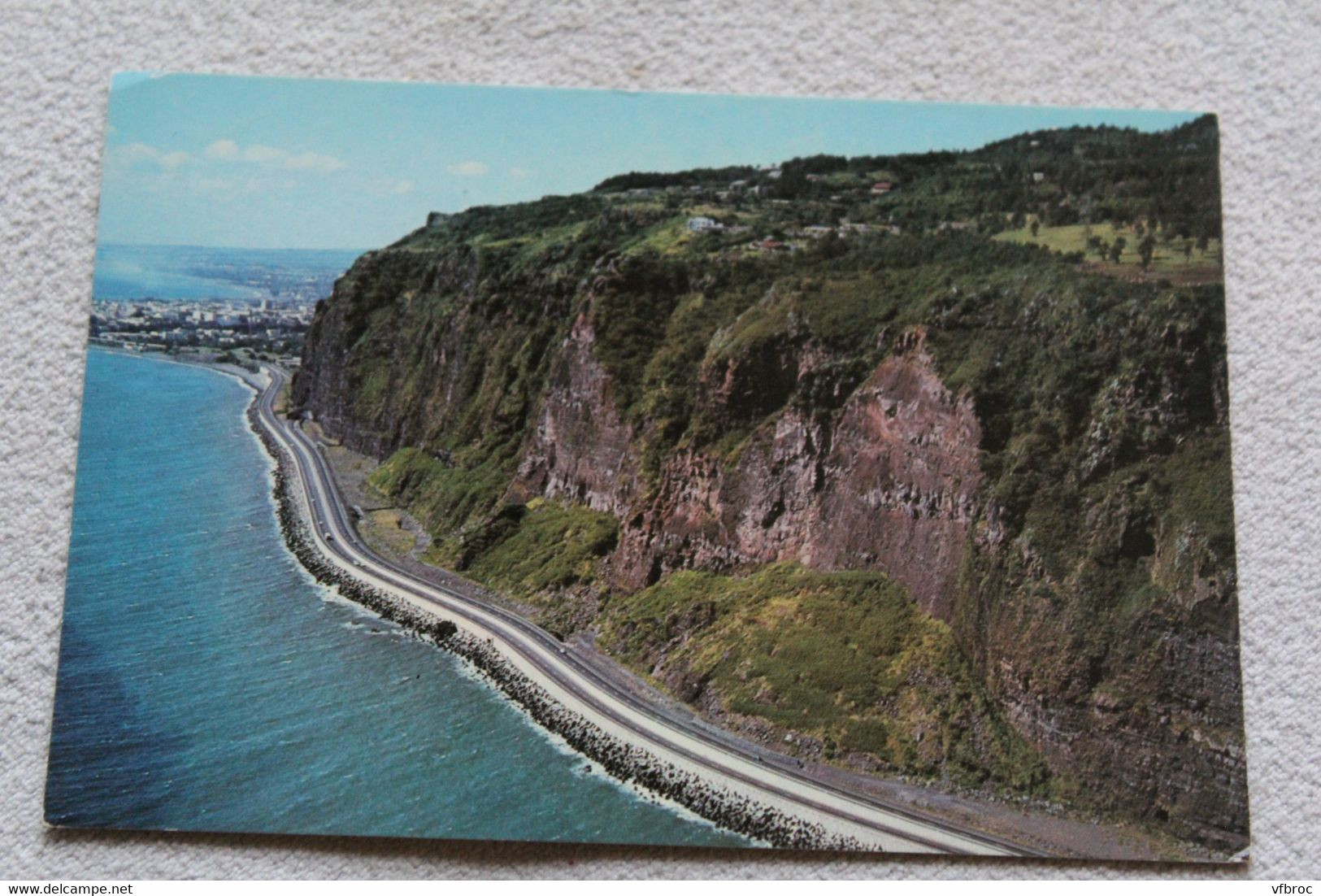 Cpm, l'ile de la Réunion, la route du littoral, vue aérienne