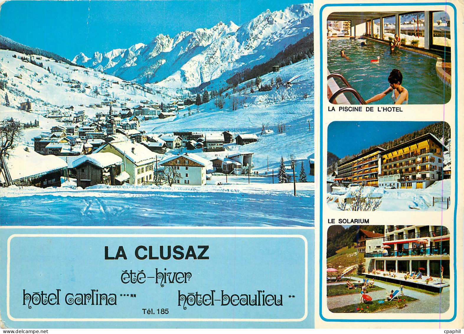 CPM La Clusaz Hte Savoie France Sa piscine Son solarium