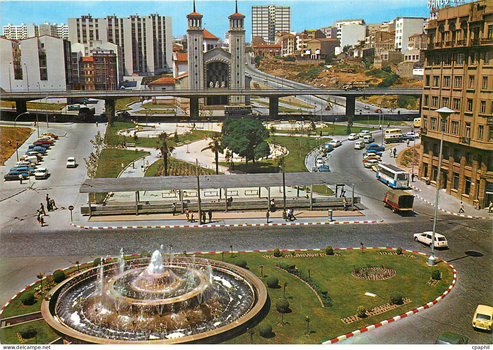 CPM La Coruna Fontaine Lumineuse de Cuatro Caminos