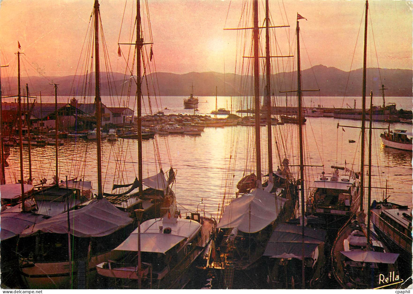 CPM La Cote d'Azur Coucher de soleil  Bateaux
