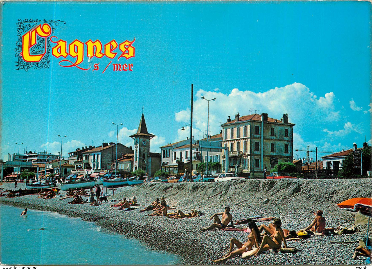 CPM La Cote d'Azur inoubliable Cagnes sur Mer le bord de mer