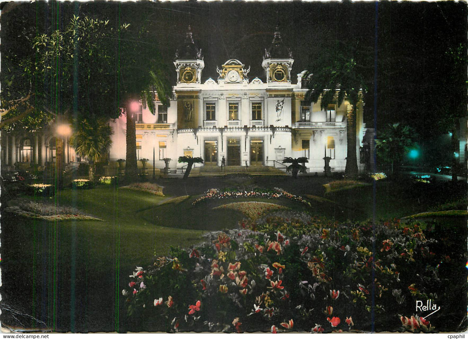 CPM La Cote d'Azur Monte Carlo La nuit La Casion