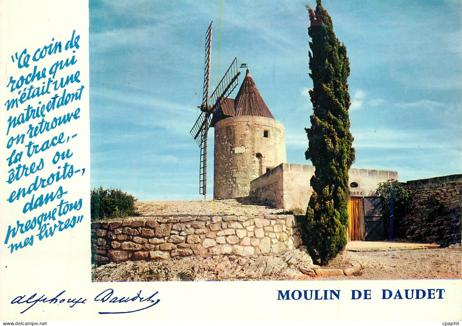 CPM La provence 588 fontvieille (bouches du rhone) le moulin de daudet