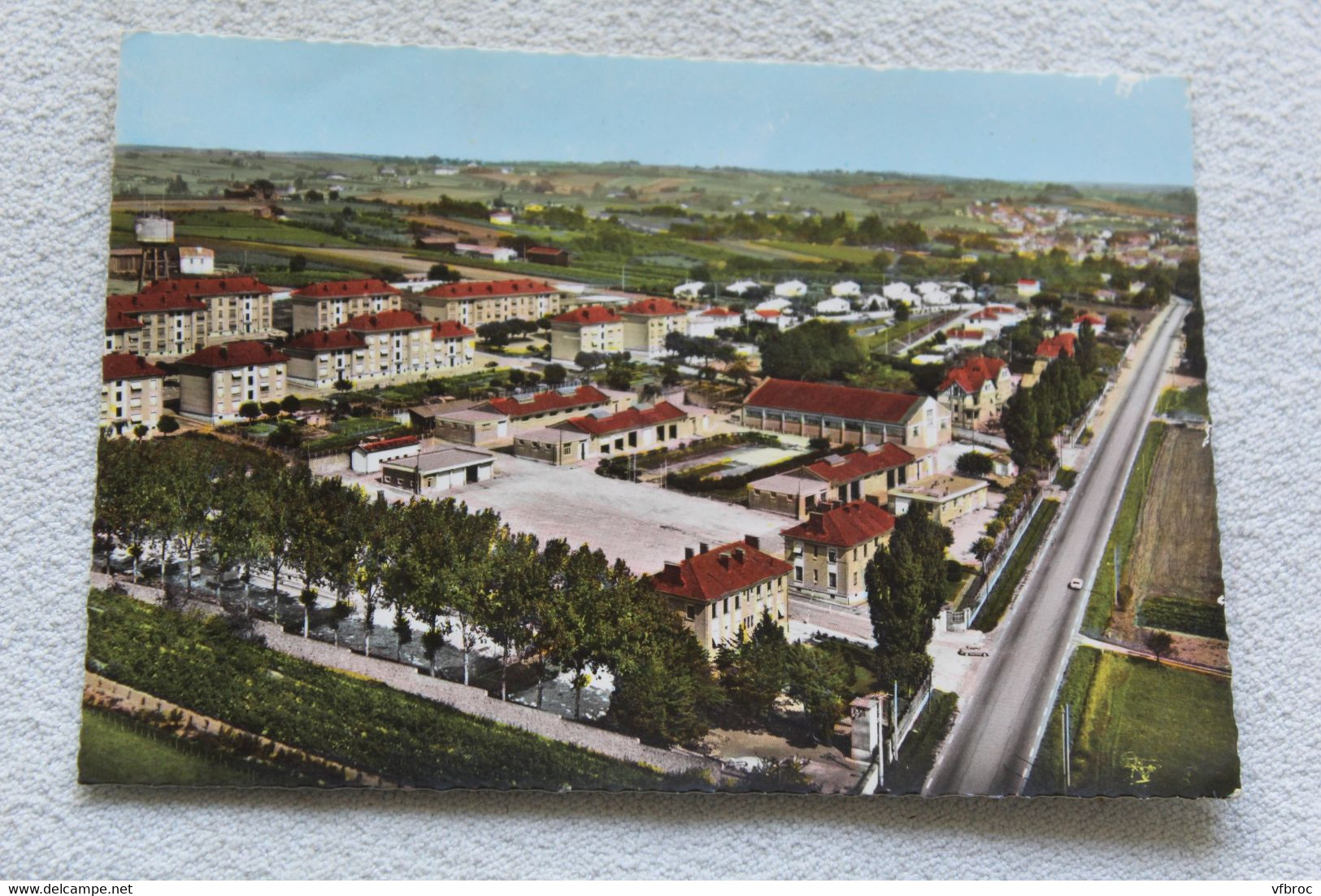 Cpm, la Réole, vue panoramique et route de Bordeaux, Gironde 33