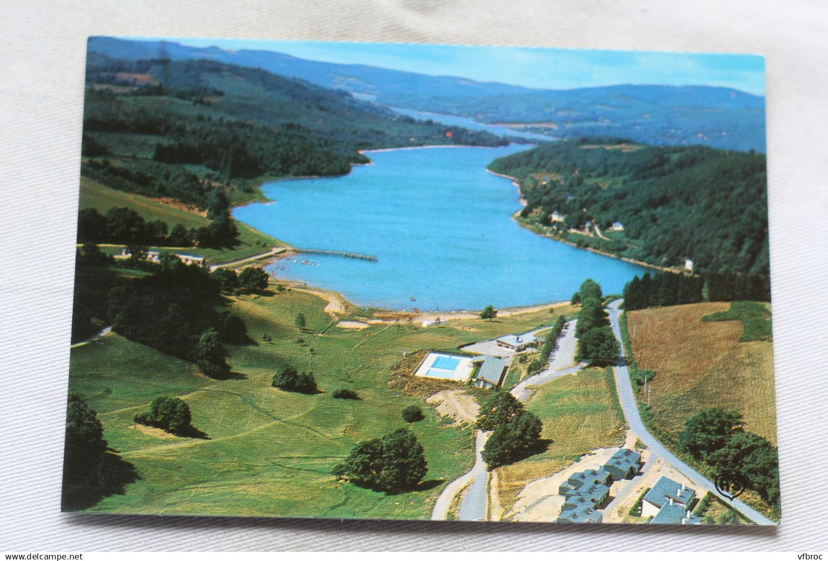 Cpm, la Salvetat sur Agout, vue aérienne sur le lac, Hérault 34