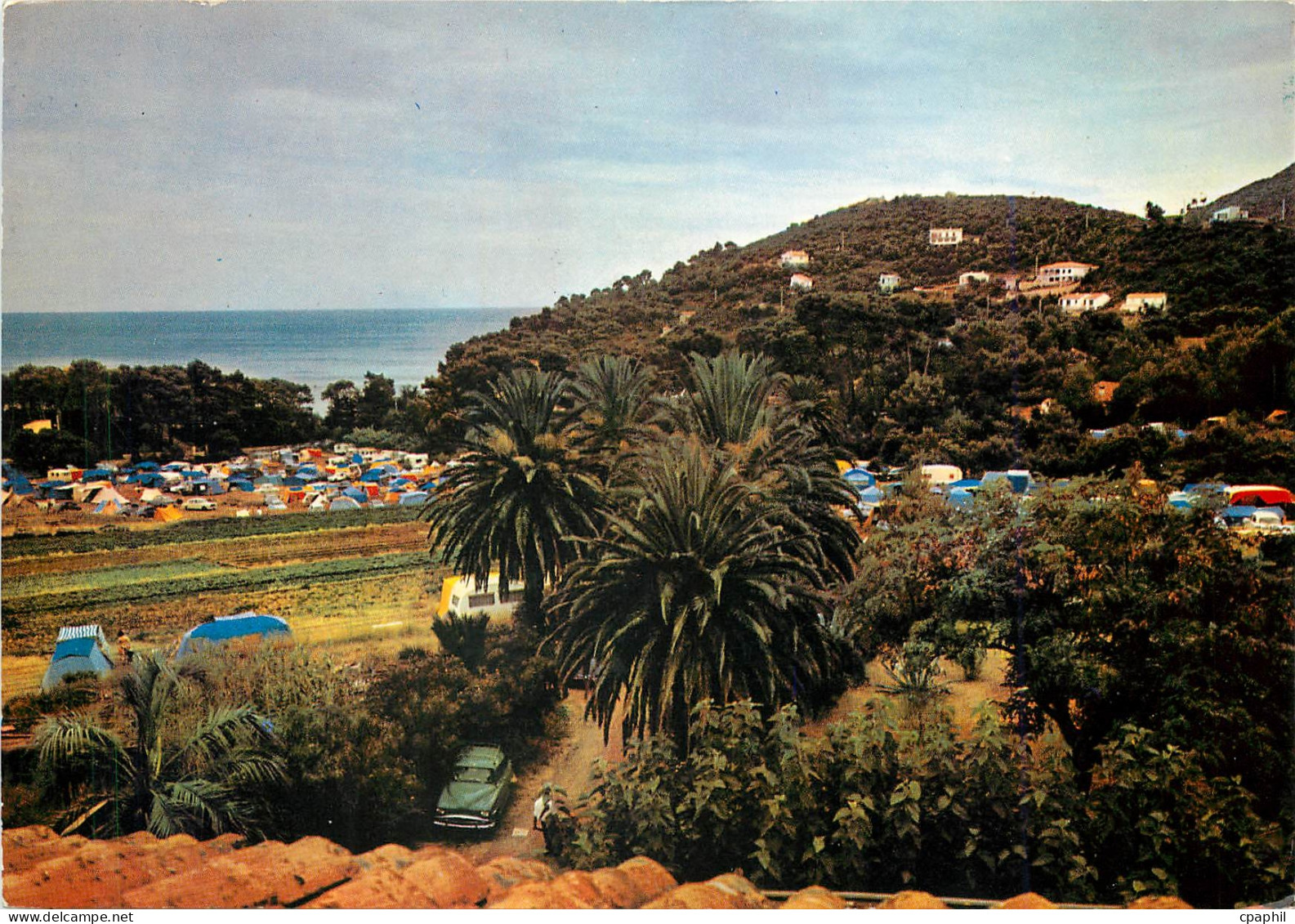 CPM La Seyne sur Mer Var Le site de Fabregas L'agreable camping du Domaine