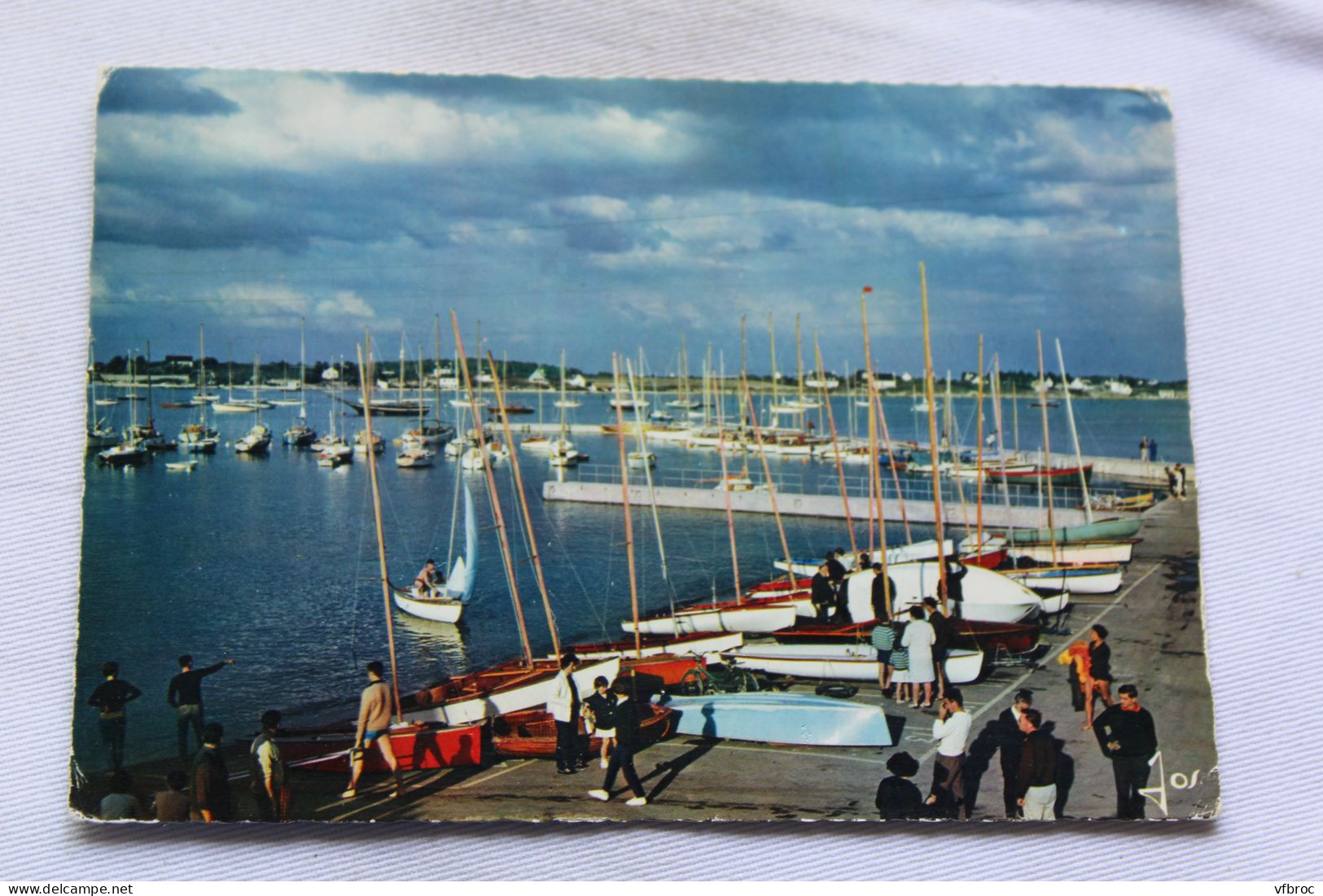 Cpm, la Trinité sur mer, voiliers dans le port, Morbihan 56