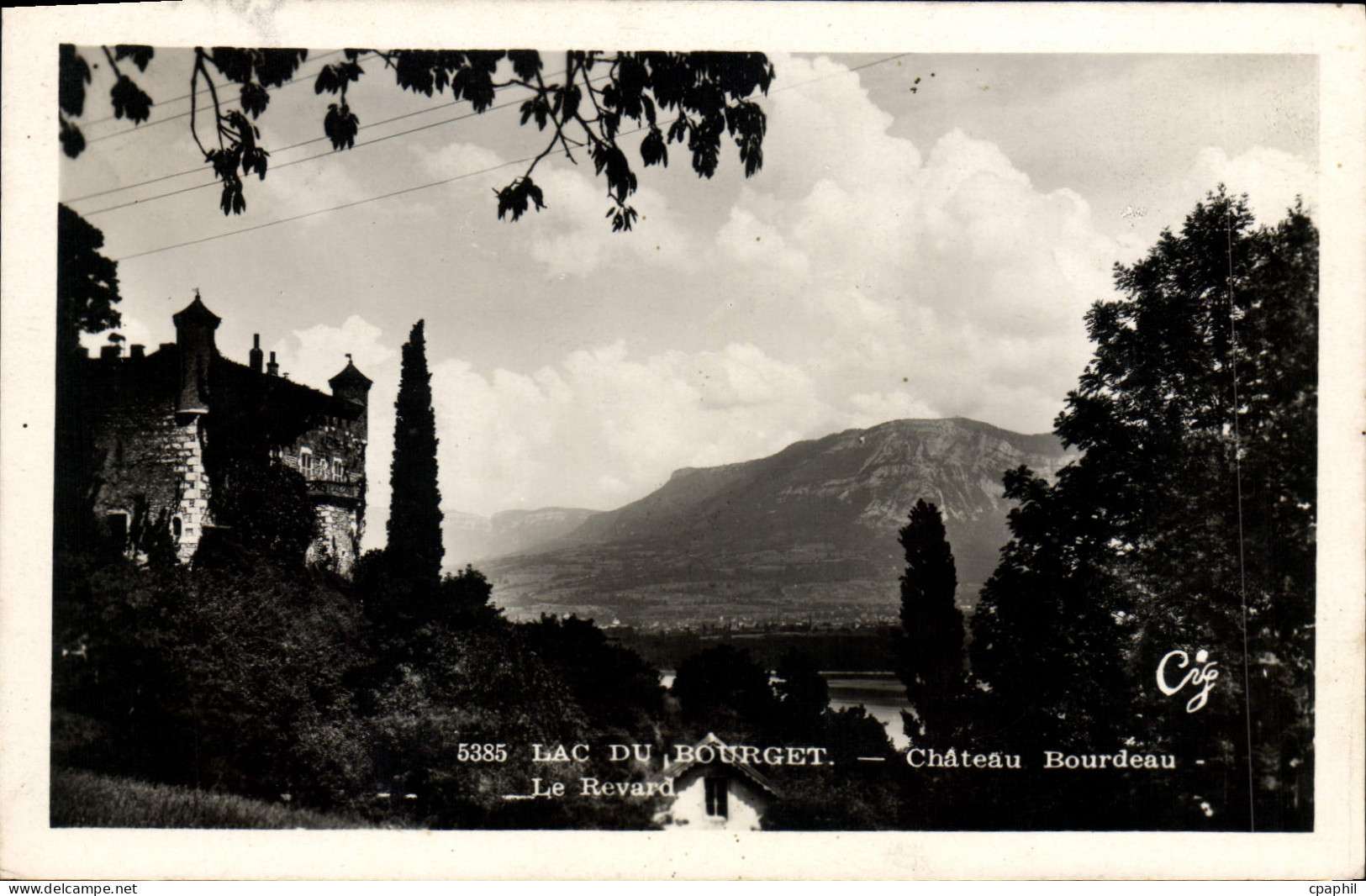 CPM Lac Du Bourget Chateau Bourdeau Le Revard