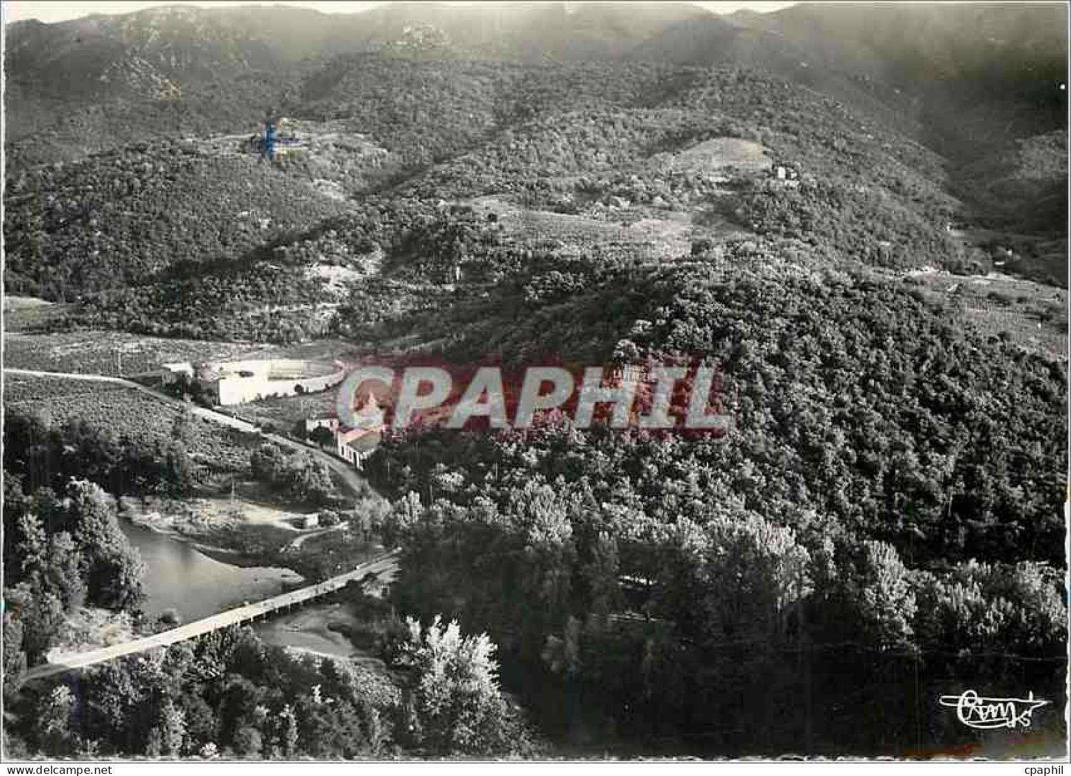 CPM Lamalou les Bains Herault La Verniere Vue aerienne