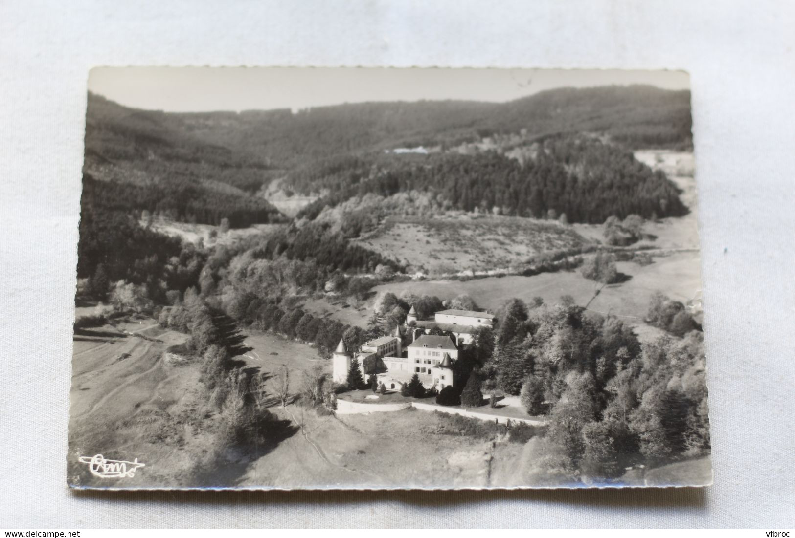 Cpm, Lamure sur Azergues, château de Pramenoux, vue aérienne, Rhône 69
