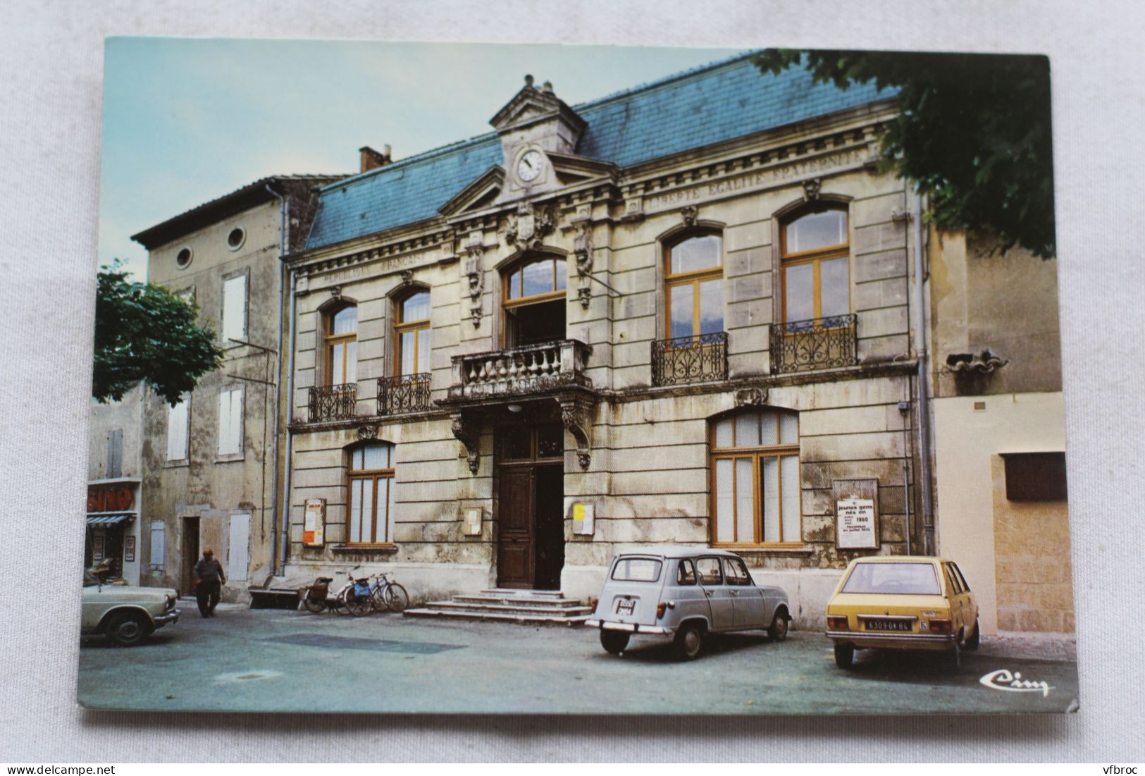 Cpm, Lapalud, la mairie, Vaucluse 84