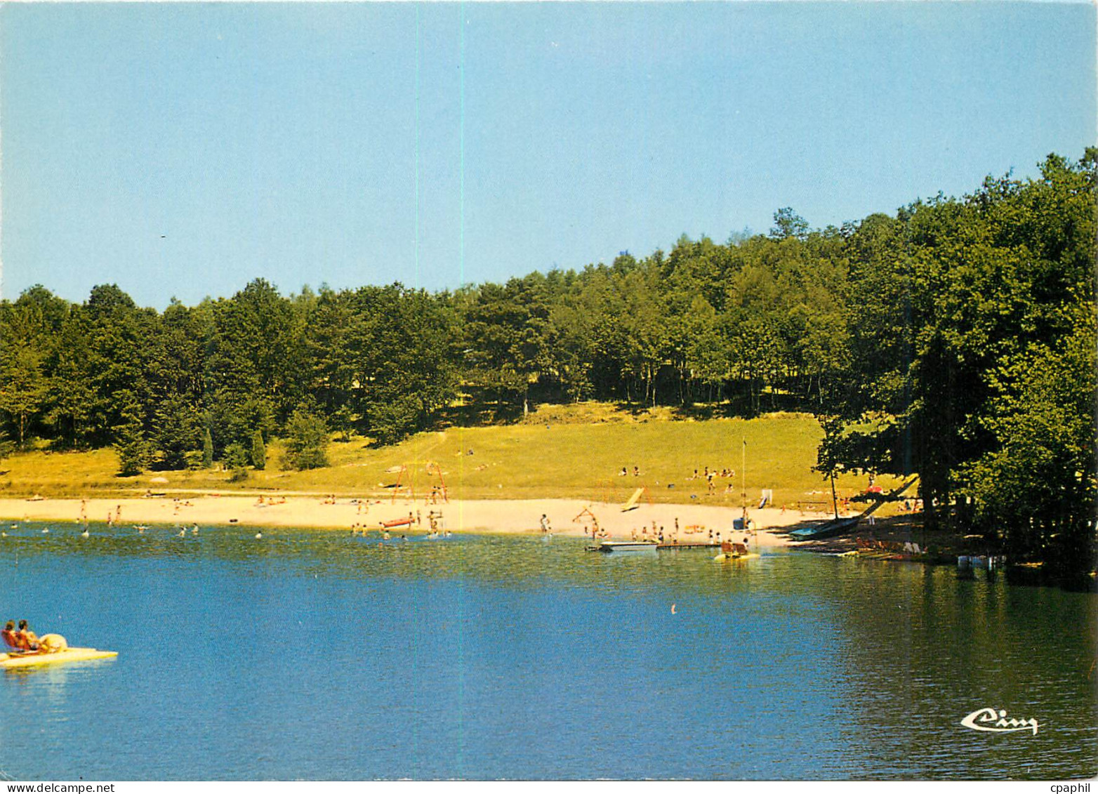 CPM Lauriere Folles Hte Vienne Lac Du Pont a l Age La Plage