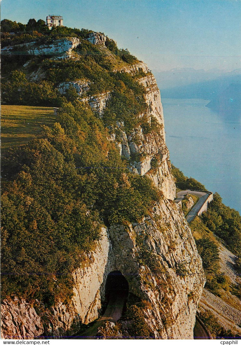 CPM Le Lac du Bourget (Savoie) La Magnifique Route de la Chambotte Dominant le Lac