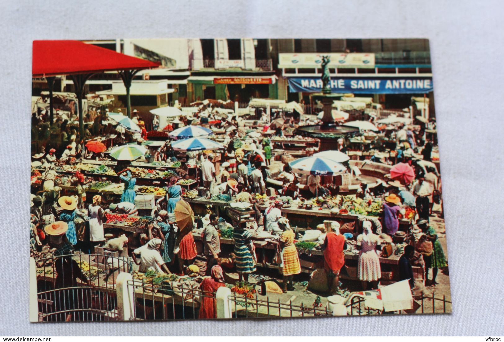 Cpm, le marché de Pointe à Pitre, Guadeloupe