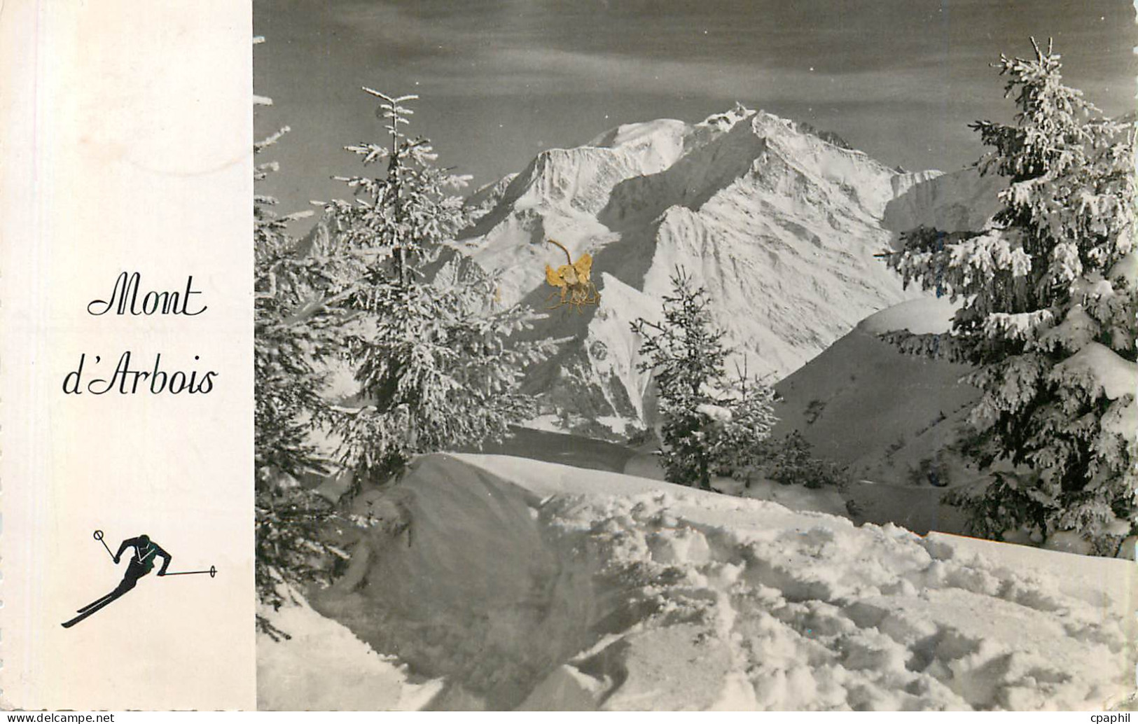 CPM Le mont d arbois 4 le mont blanc vu du mont d arbois