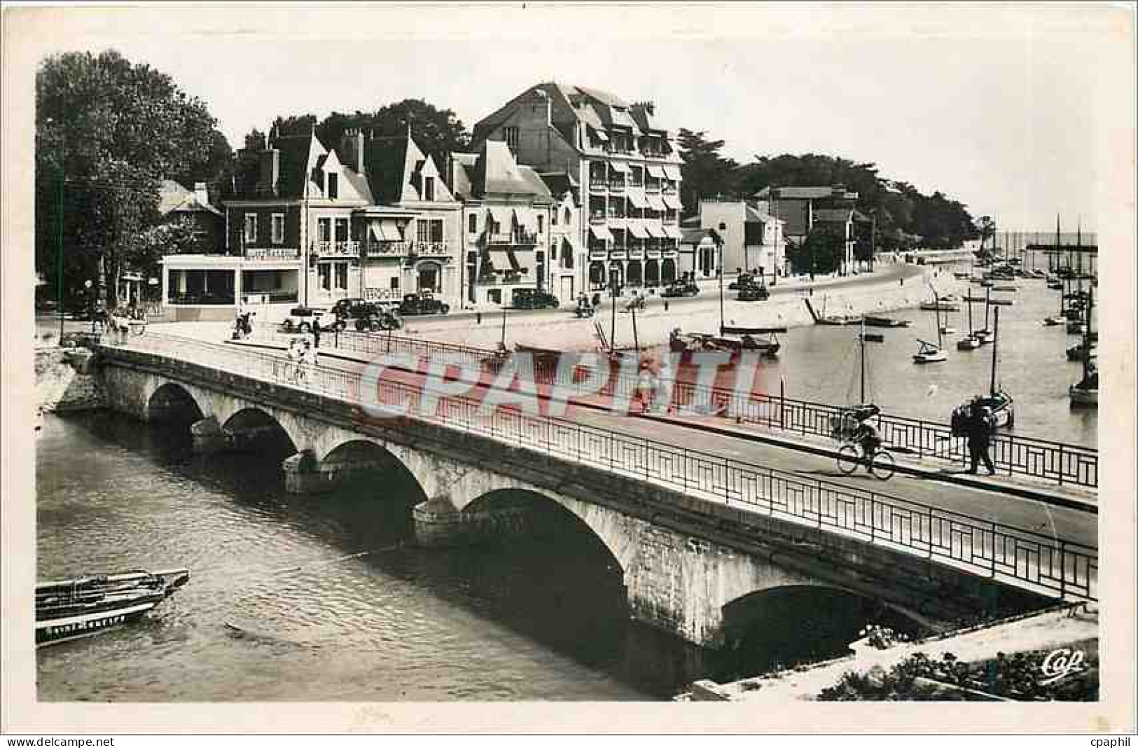 CPM Le Pouliguen- le Pont rellant la baule et le pouliguen