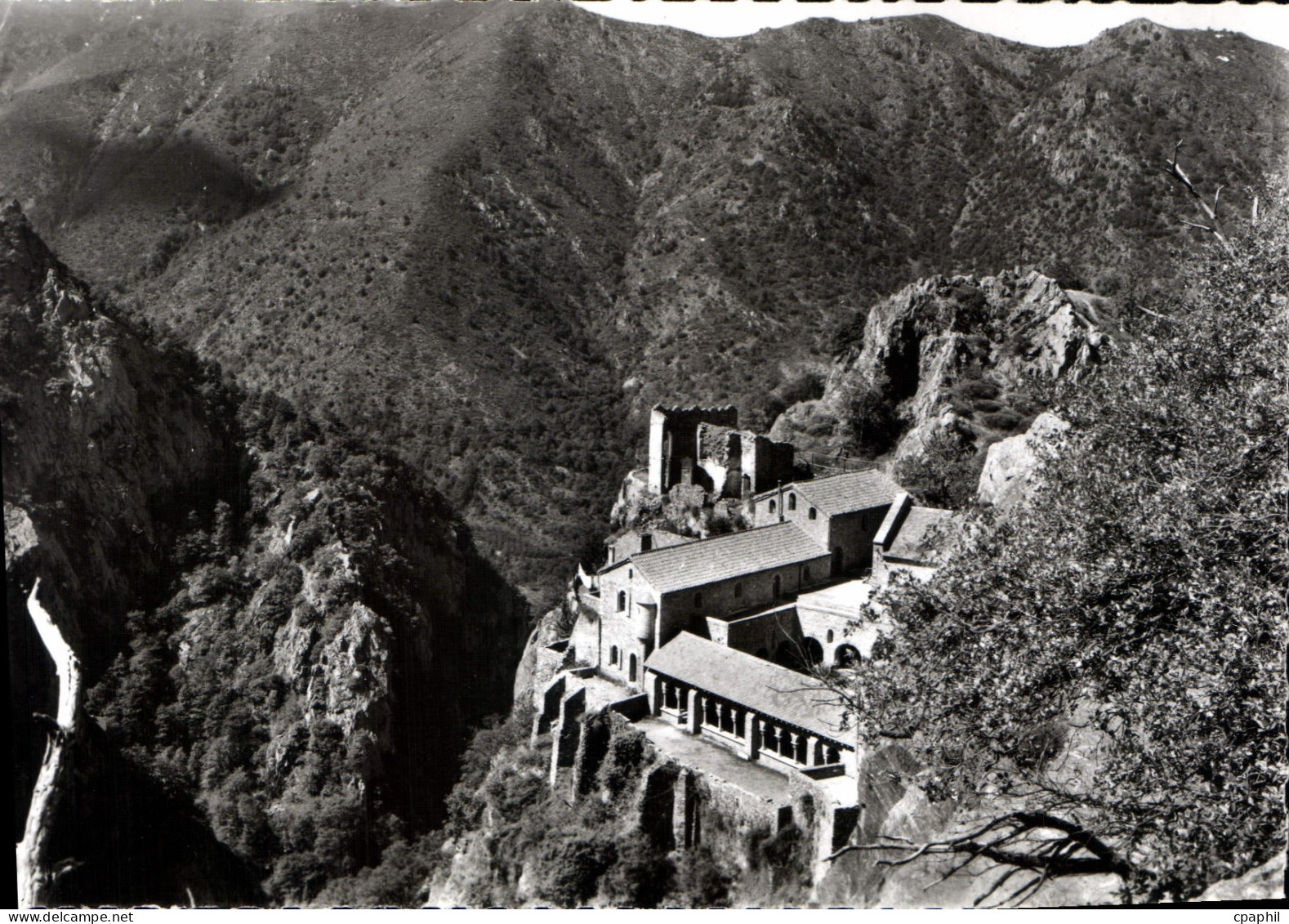 CPM Le Roussillon Abbaye de Saint Martin du Canigou vue Generale